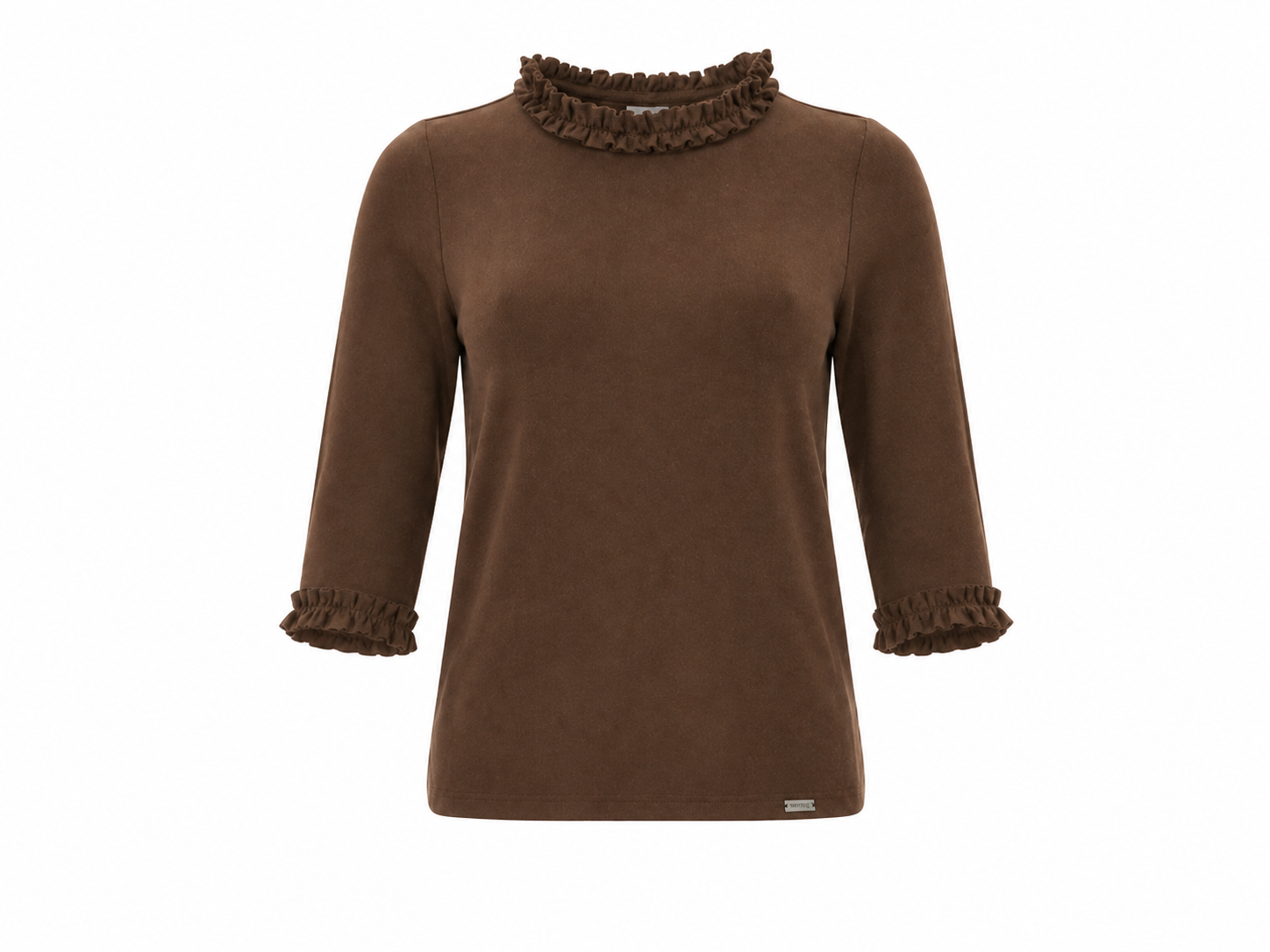 Pulli Rüschenkragen/Arm Charlotta*b 7150