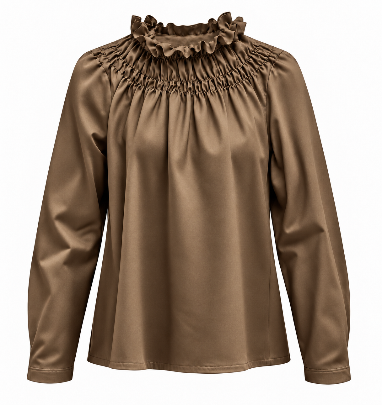 6214A 18107 Pauline*b Bluse Smokkragen